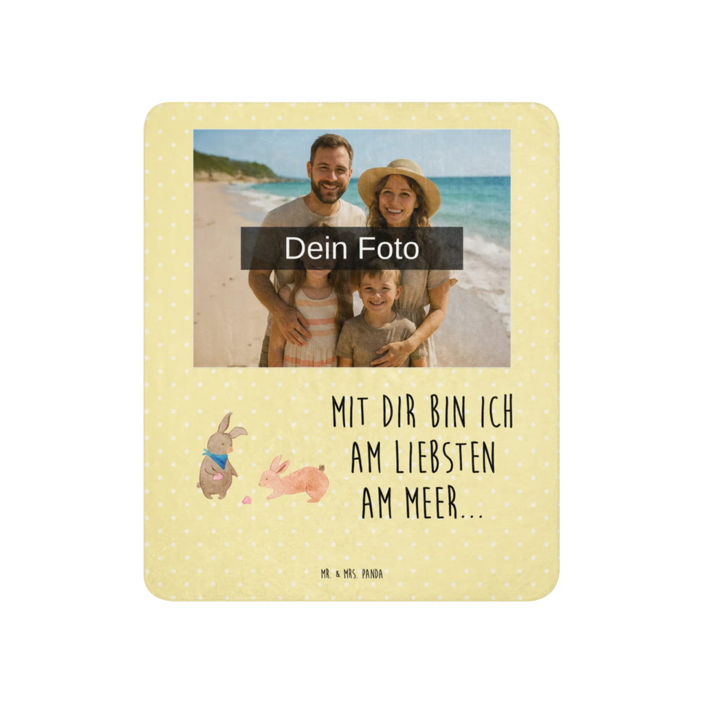 Sherpa Photo Cuddle Blanket Bunnies with seashell Family, Father's Day, Mother's Day, brother, sister, Mom, Dad, collecting shells, girlfriends, girlfriend, shells, best friend, sea, best friends, BFF, rabbits