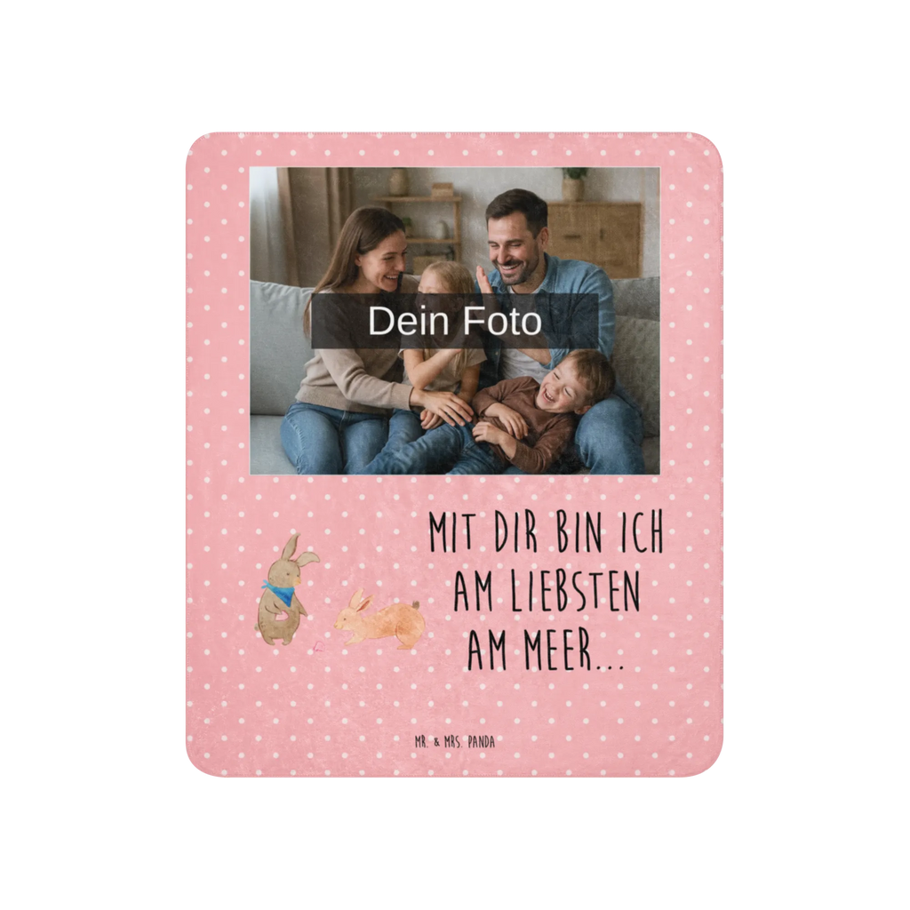 Sherpa Photo Cuddle Blanket Bunnies with seashell Family, Father's Day, Mother's Day, brother, sister, Mom, Dad, collecting shells, girlfriends, girlfriend, shells, best friend, sea, best friends, BFF, rabbits