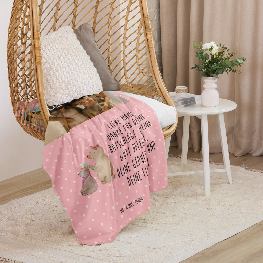 Sherpa Photo Cuddle Blanket bear child Foto Kuscheldecke, Familie, Vatertag, Muttertag, Bruder, Schwester, Mama, Papa, Oma, Opa, Mutti, Mutter, Geschenk