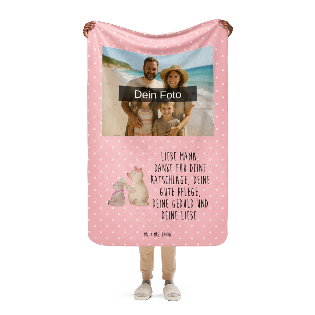 Sherpa Photo Cuddle Blanket bear child Foto Kuscheldecke, Familie, Vatertag, Muttertag, Bruder, Schwester, Mama, Papa, Oma, Opa, Mutti, Mutter, Geschenk