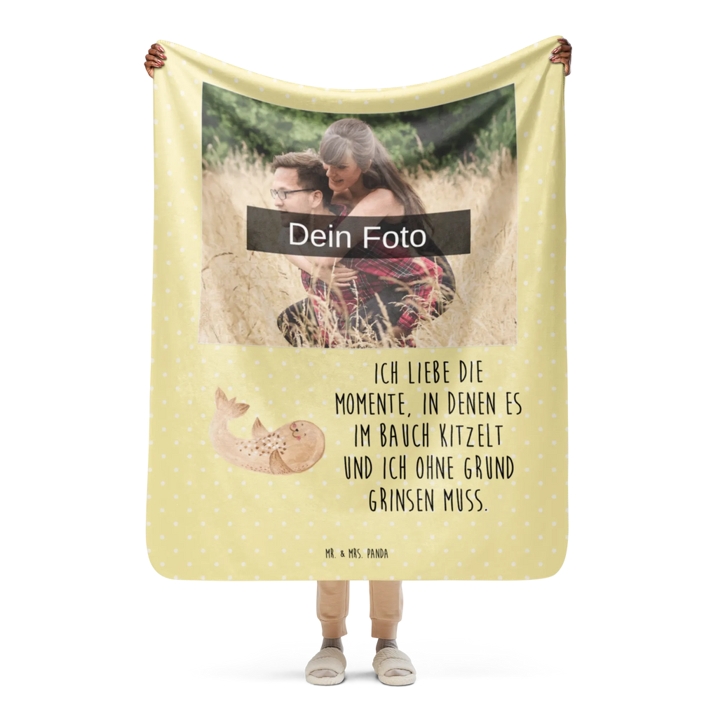 Sherpa Photo Cuddle Blanket seal Lay Foto Kuscheldecke, Tiermotive, Gute Laune, lustige Sprüche, Tiere, Robbe, Seehund, Robben, Strand, Lachen, Nordsee, Meerestier, Ostsee, Freude