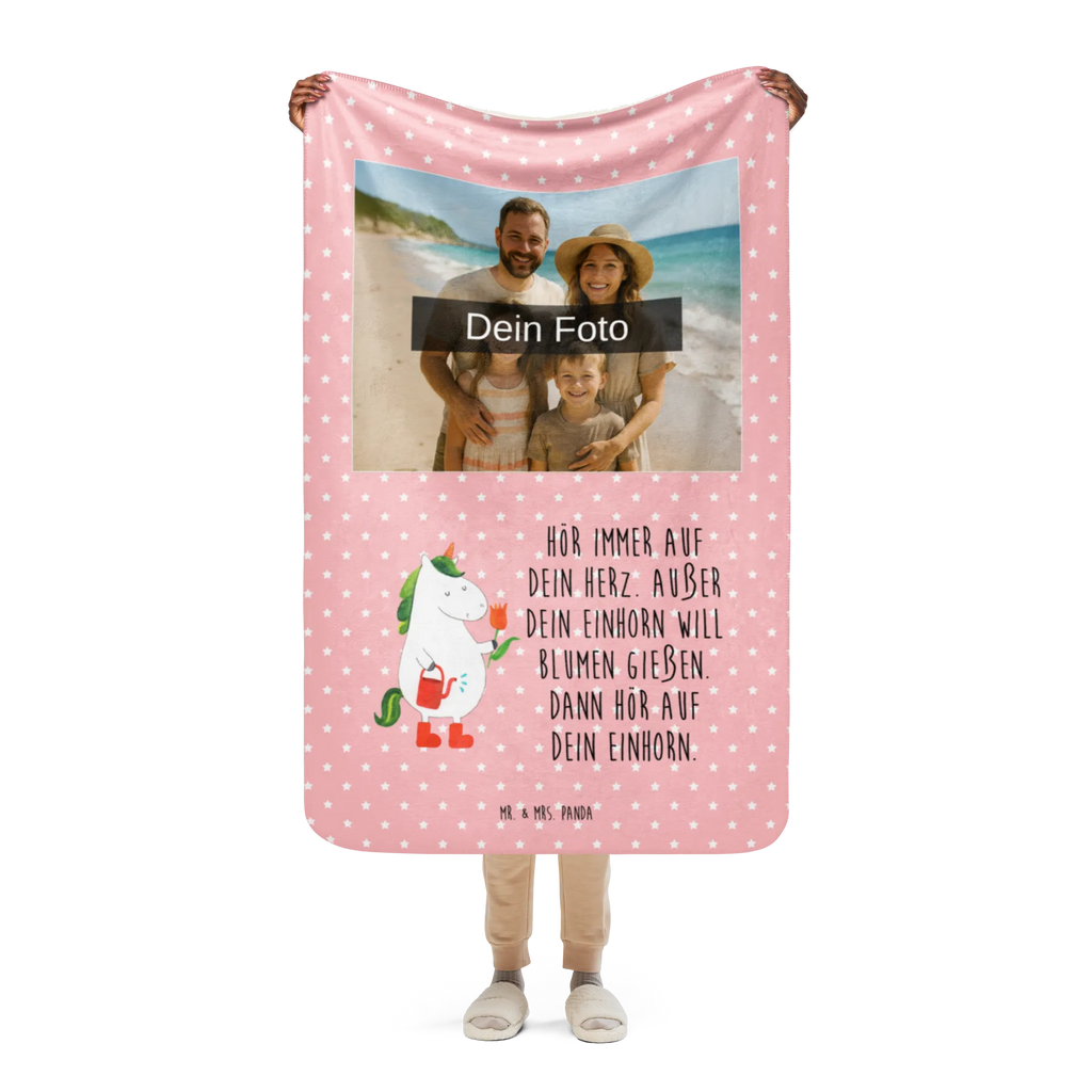 Sherpa Photo Cuddle Blanket unicorn gardener Foto Kuscheldecke, Einhorn, Einhörner, Einhorn Deko, Unicorn, Giesskanne, Freundin, Garten, Stiefel, Luftballon, Lebenslust, Gießkanne, Blume, Freude