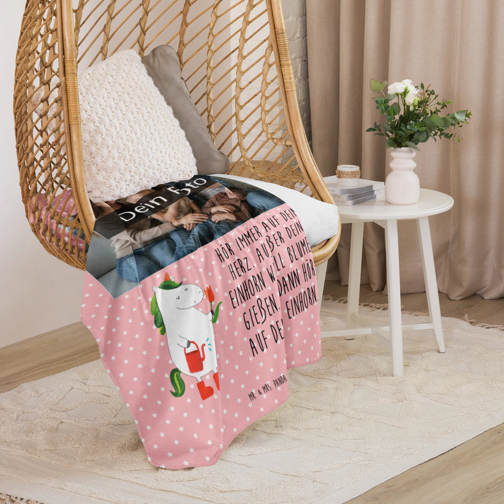 Sherpa Photo Cuddle Blanket unicorn gardener Foto Kuscheldecke, Einhorn, Einhörner, Einhorn Deko, Unicorn, Giesskanne, Freundin, Garten, Stiefel, Luftballon, Lebenslust, Gießkanne, Blume, Freude