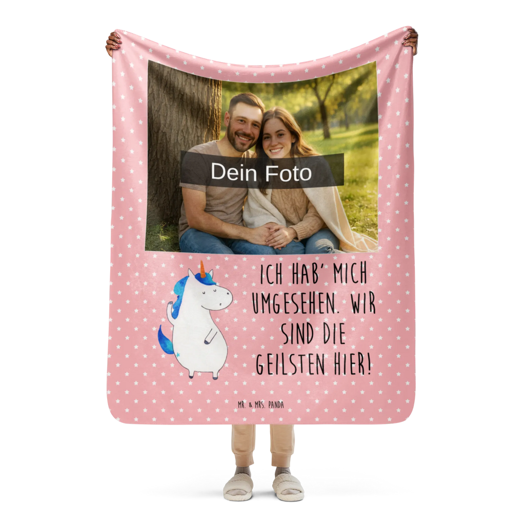 Sherpa Photo Cuddle Blanket unicorn Man Foto Kuscheldecke, Einhorn, Einhörner, Einhorn Deko, Unicorn, Familie, Party, bester Freund, cool, hübsch, Freundin, BFF, Mann, beste