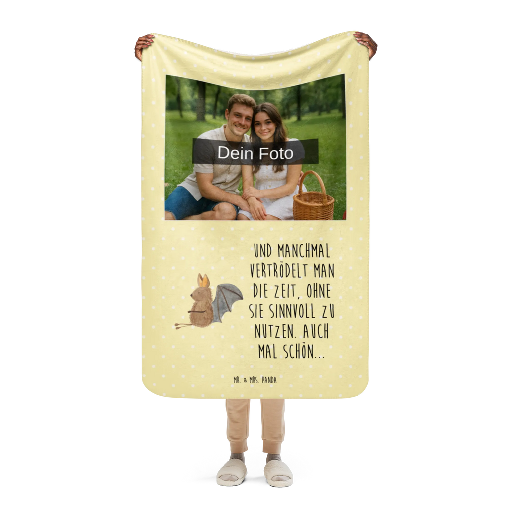 Sherpa Photo Cuddle Blanket bat Sit Foto Kuscheldecke, Tiermotive, Gute Laune, lustige Sprüche, Tiere, Fledermaus, Motivation, entspannen, Fledermäuse