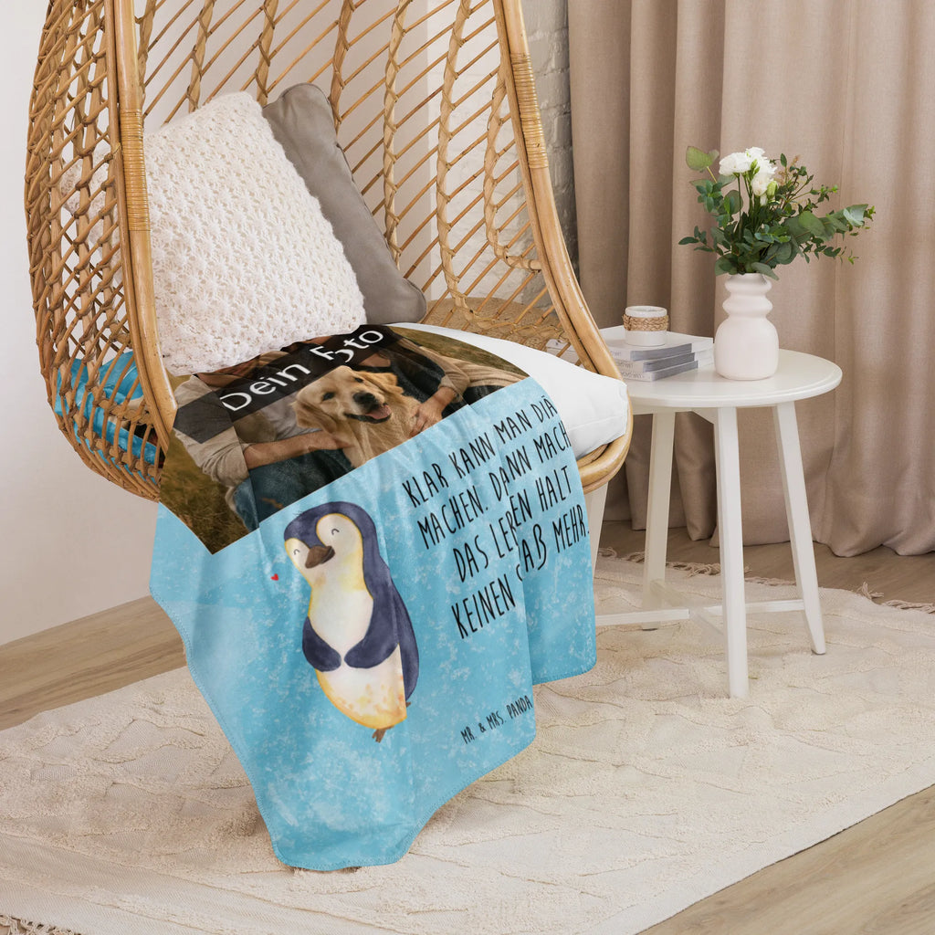 Sherpa Photo Cuddle Blanket Penguin diet Foto Kuscheldecke, Pinguin, Selbstrespekt, Motivation, Diät, Körperliebe, Gewicht, Abnehmen, Selbstliebe, Pinguine, Abspecken
