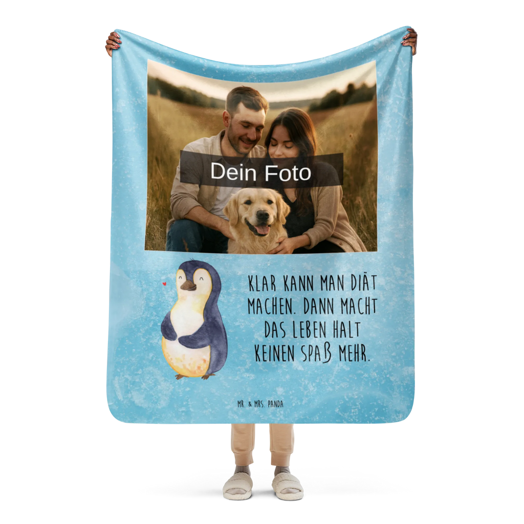 Sherpa Photo Cuddle Blanket Penguin diet Foto Kuscheldecke, Pinguin, Selbstrespekt, Motivation, Diät, Körperliebe, Gewicht, Abnehmen, Selbstliebe, Pinguine, Abspecken