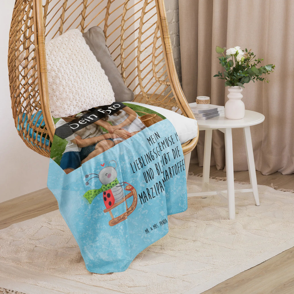 Sherpa Photo Cuddle Blanket Smörle sledding Foto Kuscheldecke, Winter, Weihnachten, Weihnachtsdeko, Nikolaus, Advent, Heiligabend, Wintermotiv, Smörle, Marzipan, Schlittenfahren