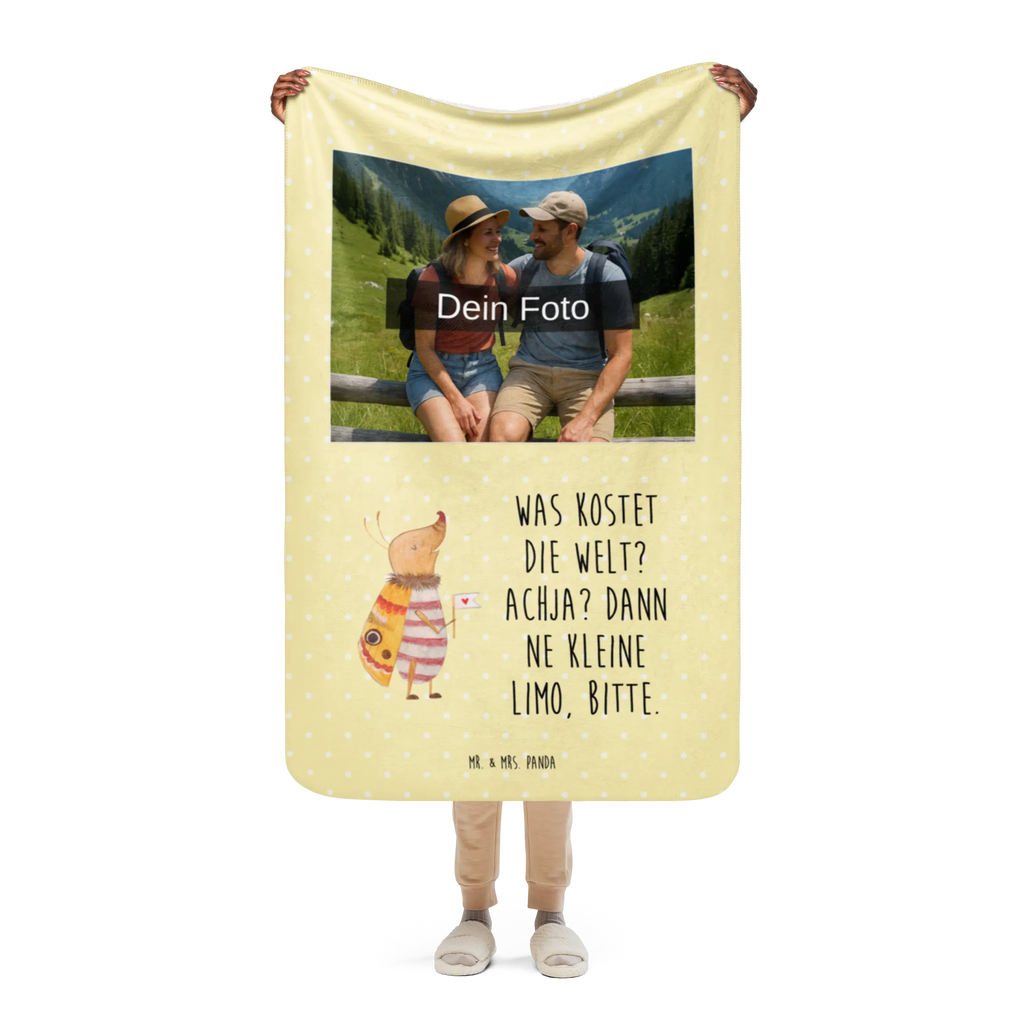 Sherpa Photo Cuddle Blanket Moth flag small animals, cute, funny, cute animal motives, hand drawn, small world, funny sayings, good mood, happy, gifts, gift ideas, special gifts, animal lover, card, Moth, Beetle, Saying funny, Kitchen decoration, How much does the world cost