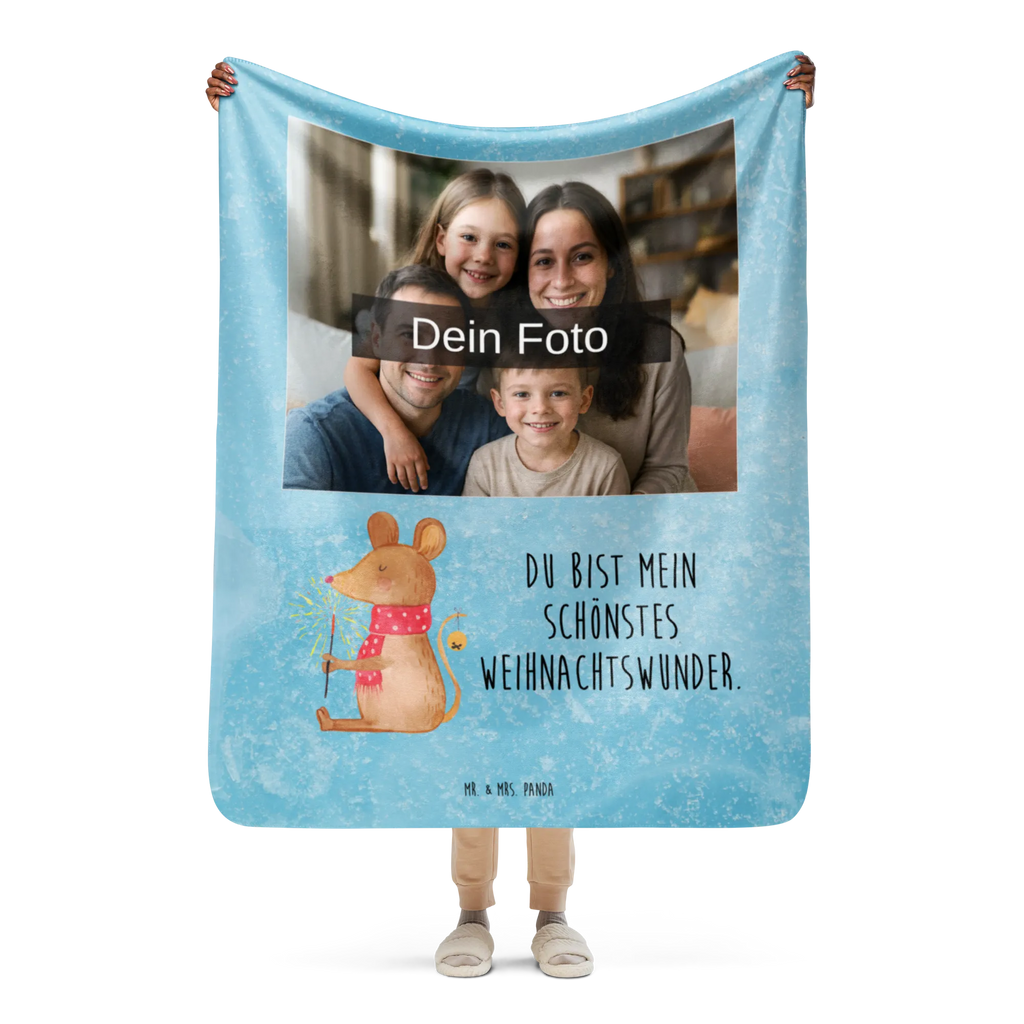 Sherpa Photo Cuddle Blanket Mouse Christmas Winter, Christmas, Christmas time, snow, merry christmas, christmas, mouse, christmas motive, christmas miracle, christmas greeting