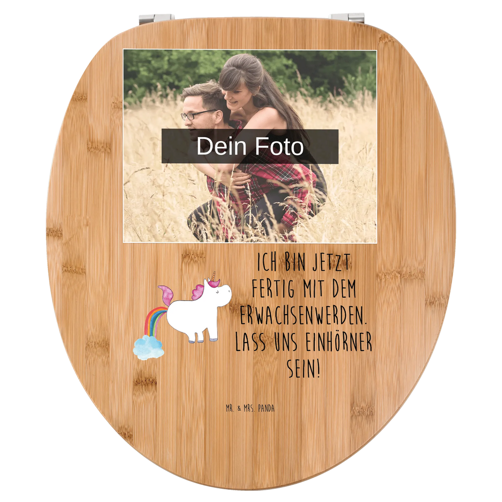 Personalisierter Foto WC Sitz Motiv Einhorn Pupsen Toilettendeckel mit Namen, Personalisierter Toilettendeckel mit Foto, Personalisierter WC-Sitz, Personalisierter Klodeckel, Personalisierte Klobrille, WC Sitz mit Namen, Einhorn, Einhörner, Einhorn Deko, Unicorn, Spaß, lustig, Regenbogen, Einhornpower, Glitzer, Erwachsenwerden, Pups, Freundin