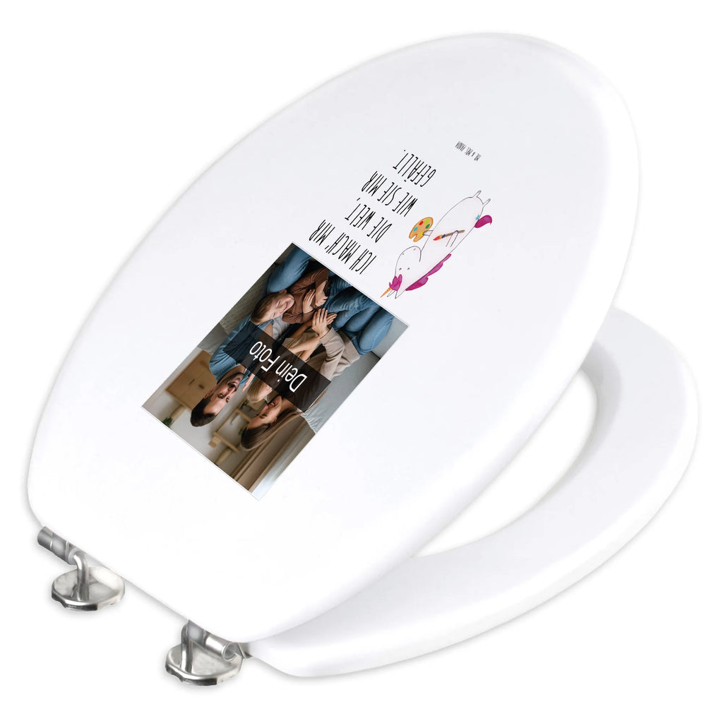 Personalisierter Foto WC Sitz Motiv Einhorn Künstler Personalisierter WC-Sitz, Toilettendeckel mit Namen, Personalisierter Toilettendeckel mit Foto, Personalisierter Klodeckel, WC Sitz mit Namen, Personalisierte Klobrille, Einhorn, Einhörner, Einhorn Deko, Unicorn, Stift, Malen, Künstler, Artist, Welt, Zeichnen, Geschenk, Maler, Farbe, Pinsel, Englisch