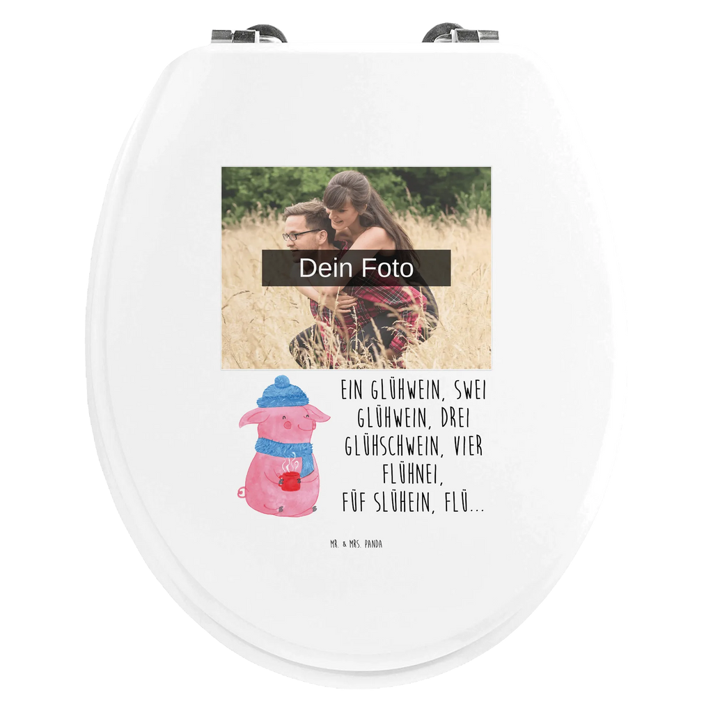 Personalisierter Foto WC Sitz Motiv Schweinchen Glühwein Toilettendeckel mit Namen, Personalisierte Klobrille, Personalisierter WC-Sitz, Personalisierter Klodeckel, Personalisierter Toilettendeckel mit Foto, WC Sitz mit Namen, Winter, Weihnachten, Weihnachtsdeko, Nikolaus, Advent, Heiligabend, Wintermotiv, Weihnachtsmarkt, Glühwein, Betrunken, Spruch