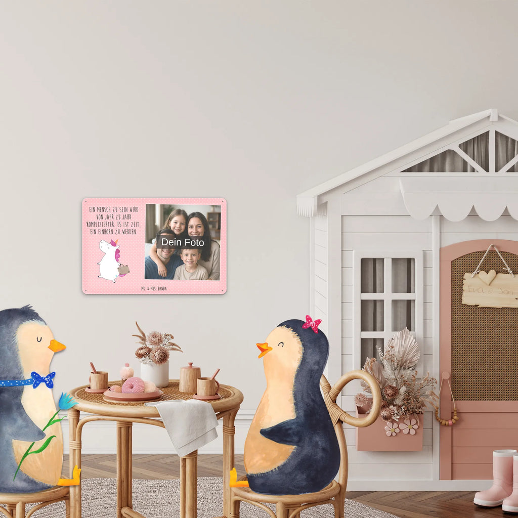 Personalized Photo Metal Sign unicorn Suitcase unicorn, unicorns, adventure, luggage, traveling, suitcase, travel, traveler gift, Unicorn, holiday present