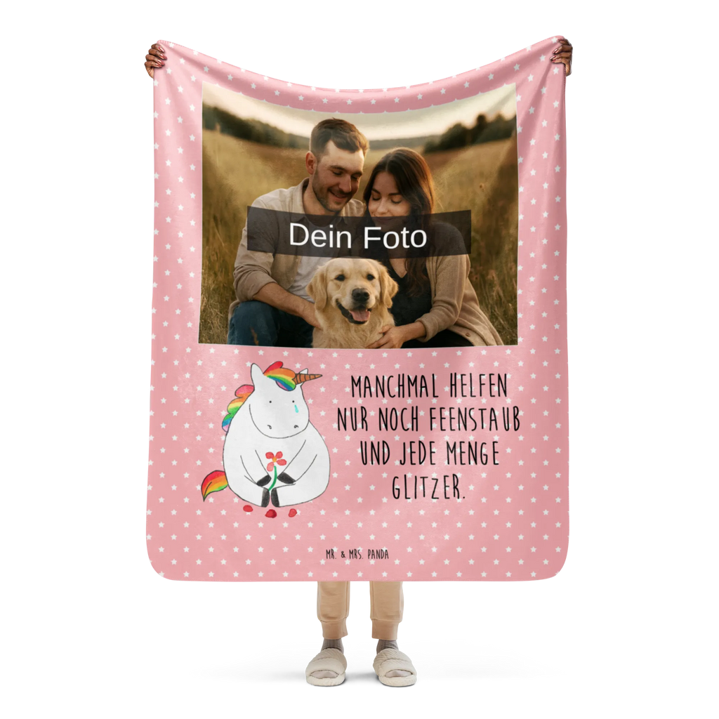Sherpa Photo Cuddle Blanket unicorn Sad unicorn, unicorns, love, flower, greeting card, glitter, Friendship, Unicorn, consoling, friends, grief
