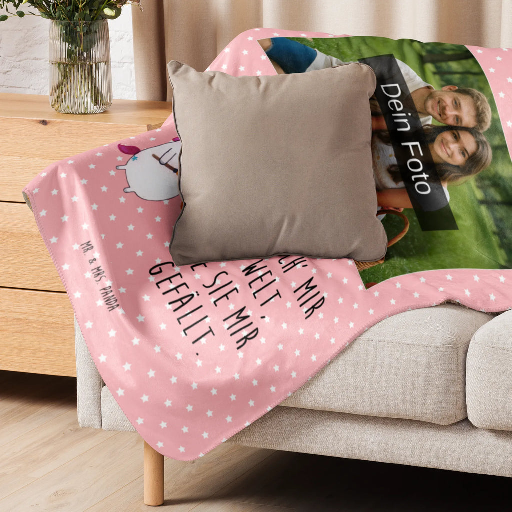 Sherpa Photo Cuddle Blanket unicorn Artist Foto Kuscheldecke, Einhorn, Einhörner, Einhorn Deko, Unicorn, Zeichnen, Malen, Pinsel, Stift, Artist, Künstler, Maler, Geschenk, Welt, Farbe, Englisch