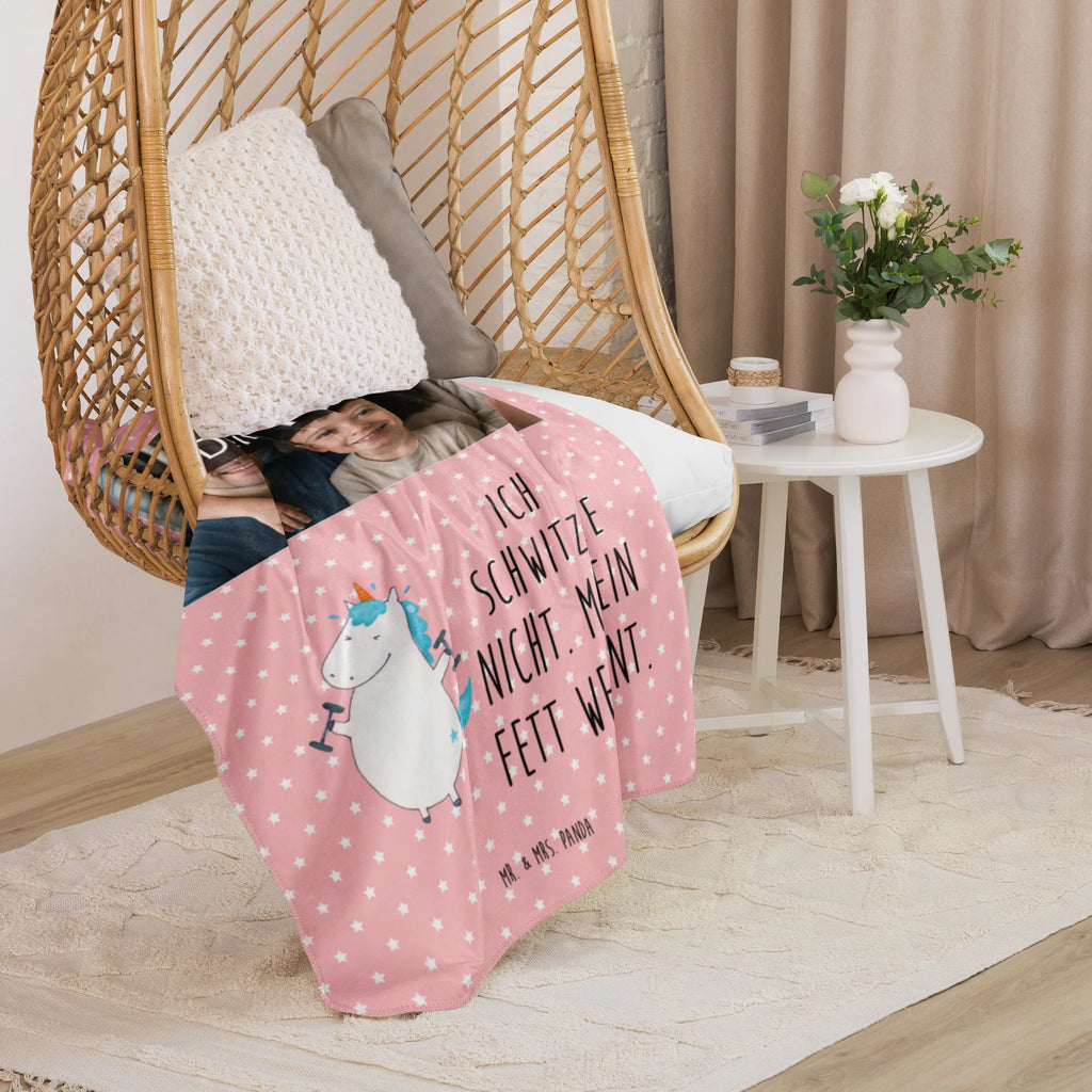 Sherpa Photo Cuddle Blanket unicorn fitness Foto Kuscheldecke, Einhorn, Einhörner, Einhorn Deko, Unicorn, Geräte, Abnehmen, Diät, Gym, Pumpen, Fitnessstudio, Fitness, Sport, Sixpack