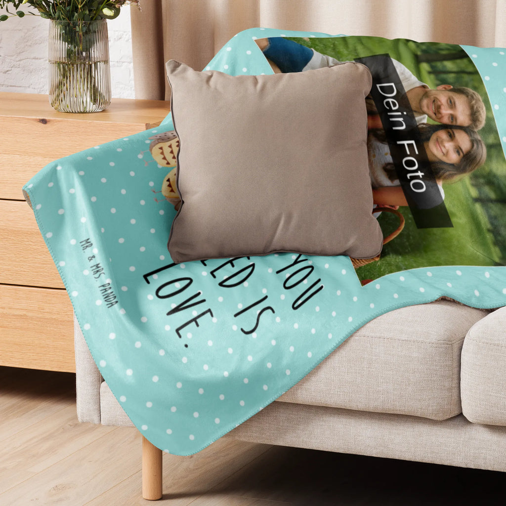Sherpa Foto Kuscheldecke Eulen Liebe Foto Kuscheldecke, Eule, All you need is love, Liebe Spruch, Freundin Geschenk, Eule Deko, Liebe, Hochzeit Spruch, Owl, Wortspiel lustig, Freund