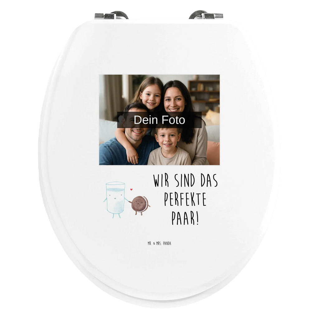 Personalisierter Foto WC Sitz Motiv Milch Keks Personalisierter Klodeckel, WC Sitz mit Namen, Toilettendeckel mit Namen, Personalisierter WC-Sitz, Personalisierte Klobrille, Personalisierter Toilettendeckel mit Foto, Tiermotive, Gute Laune, lustige Sprüche, Tiere, Cookie, Milch, Keks, perfektes Paar, romantisch, Kaffee, Einladung Frühstück, Milk, Kekse, Motiv süß