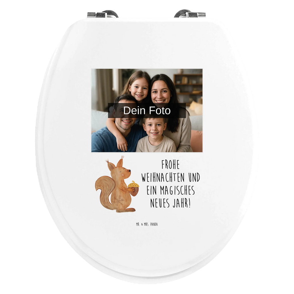 Personalisierter Foto WC Sitz Motiv Eichhörnchen Weihnachten WC Sitz mit Namen, Personalisierter WC-Sitz, Personalisierter Klodeckel, Personalisierte Klobrille, Personalisierter Toilettendeckel mit Foto, Toilettendeckel mit Namen, Winter, Weihnachten, Weihnachtsdeko, Nikolaus, Advent, Heiligabend, Wintermotiv, Frohes neues Jahr, Weihnachtsmotiv, Neujahr, Frohe Weihnachten, Guten Rutsch, Vogel, Weihnachtsgruß