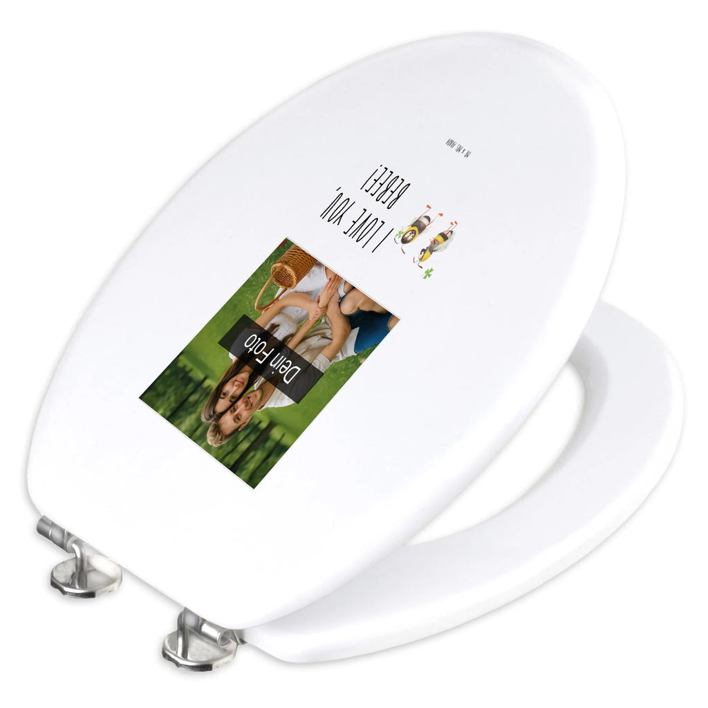 Personalisierter Foto WC Sitz Motiv Bienen Paar Personalisierter Klodeckel, WC Sitz mit Namen, Personalisierter Toilettendeckel mit Foto, Toilettendeckel mit Namen, Personalisierter WC-Sitz, Personalisierte Klobrille, Liebe, Partner, Freund, Freundin, Ehemann, Ehefrau, Heiraten, Verlobung, Heiratsantrag, Liebesgeschenk, Jahrestag, Hocheitstag, Geschenk für Freundin, verliebte Schildkröten, Hochzeitstag, Valentinstag, Mitbringsel, Schildkröten, für Ehemann, Geschenk für Partner, Liebesbeweis, Geschenk für Frauen, für Männer