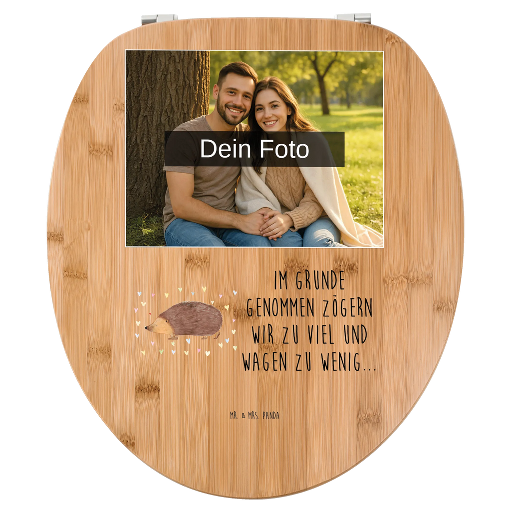 Personalisierter Foto WC Sitz Motiv Igel Herzen Toilettendeckel mit Namen, Personalisierter Toilettendeckel mit Foto, Personalisierte Klobrille, Personalisierter Klodeckel, WC Sitz mit Namen, Personalisierter WC-Sitz, Tiermotive, Gute Laune, lustige Sprüche, Tiere, Vertrauen, Herzen, Liebe, Herz, Leben, Igel, Kuss