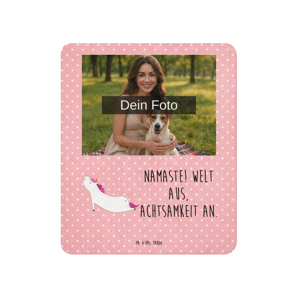 Sherpa Photo Cuddle Blanket unicorn yoga Foto Kuscheldecke, Einhorn, Einhörner, Einhorn Deko, Unicorn, süß, Sport, lustig, Achtsamkeit, Yogamatte, Joga, Yoga, Entspannung, Namaste, witzig