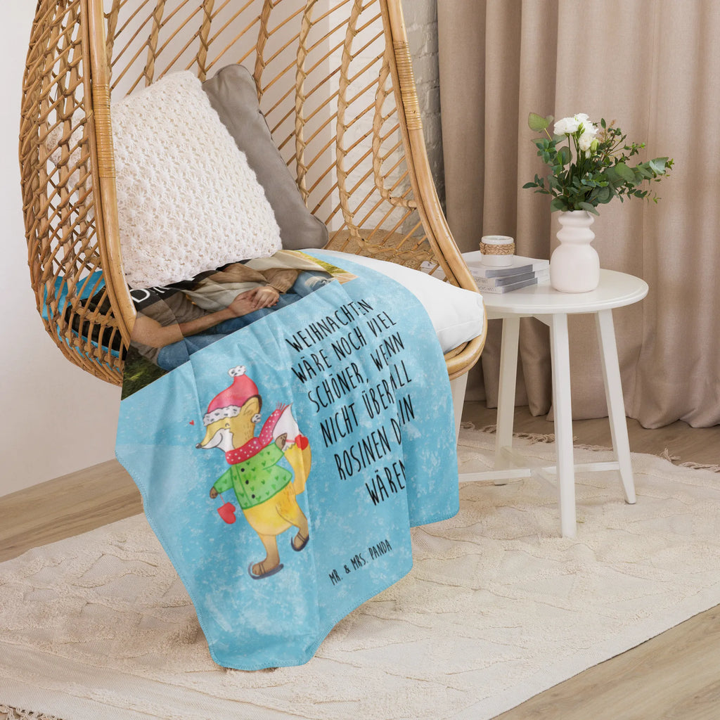 Sherpa Photo Cuddle Blanket Fox skates Winter, Christmas, Christmas time, snow, christmas, winter, christmas present, christmas tree, christmas time, fir tree, santa claus, christmas days, christmas eve