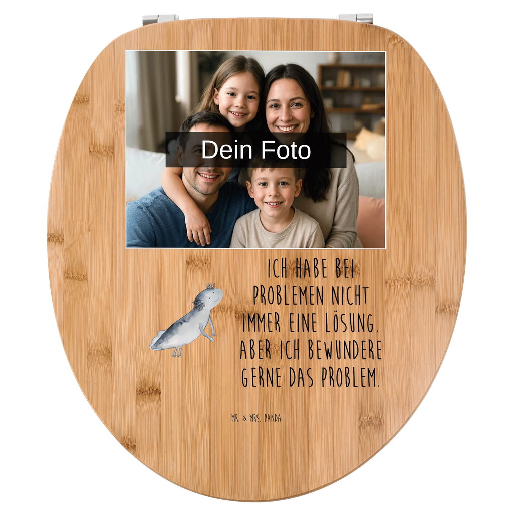 Personalisierter Foto WC Sitz Motiv Axolotl Schwimmen Toilettendeckel mit Namen, Personalisierter WC-Sitz, Personalisierter Toilettendeckel mit Foto, Personalisierter Klodeckel, Personalisierte Klobrille, WC Sitz mit Namen, Axolotl, Molch, Lösungen, Axolot, Lurch, Motivation, Problem, Lurche, Schwanzlurch, Probleme