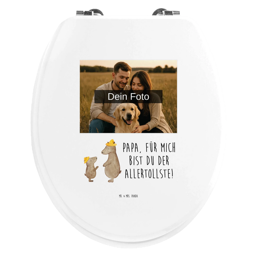 Personalisierter Foto WC Sitz Motiv Bären mit Hut Personalisierte Klobrille, Personalisierter WC-Sitz, Toilettendeckel mit Namen, Personalisierter Klodeckel, WC Sitz mit Namen, Personalisierter Toilettendeckel mit Foto, Familie, Vatertag, Muttertag, Bruder, Schwester, Mama, Papa, Oma, Opa, Vater, Söhne, Dad, Vater-Sohn, Vorbild, Bären, Bär, Papi, Daddy, Sohn, Kinder, Kind, Lieblingsmensch, Family, Paps