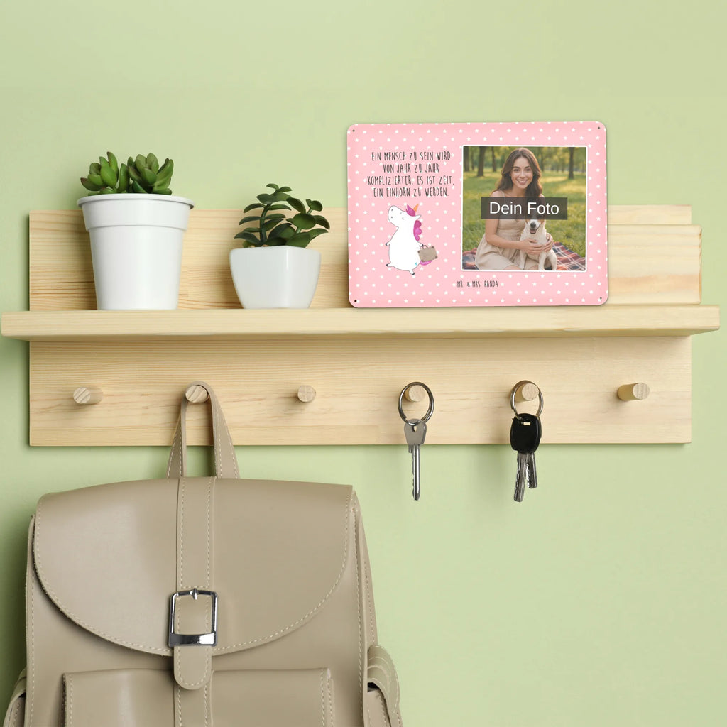 Personalized Photo Metal Sign unicorn Suitcase unicorn, unicorns, adventure, luggage, traveling, suitcase, travel, traveler gift, Unicorn, holiday present