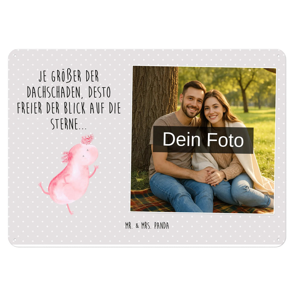 Personalized Photo Metal Sign axolotl Dance Axolotl, Axelotl, marine animals, Mexican walking fish, salamander, tailfish, stars, best friend, roof damage, axolot, girlfriend, amphibians, crazy