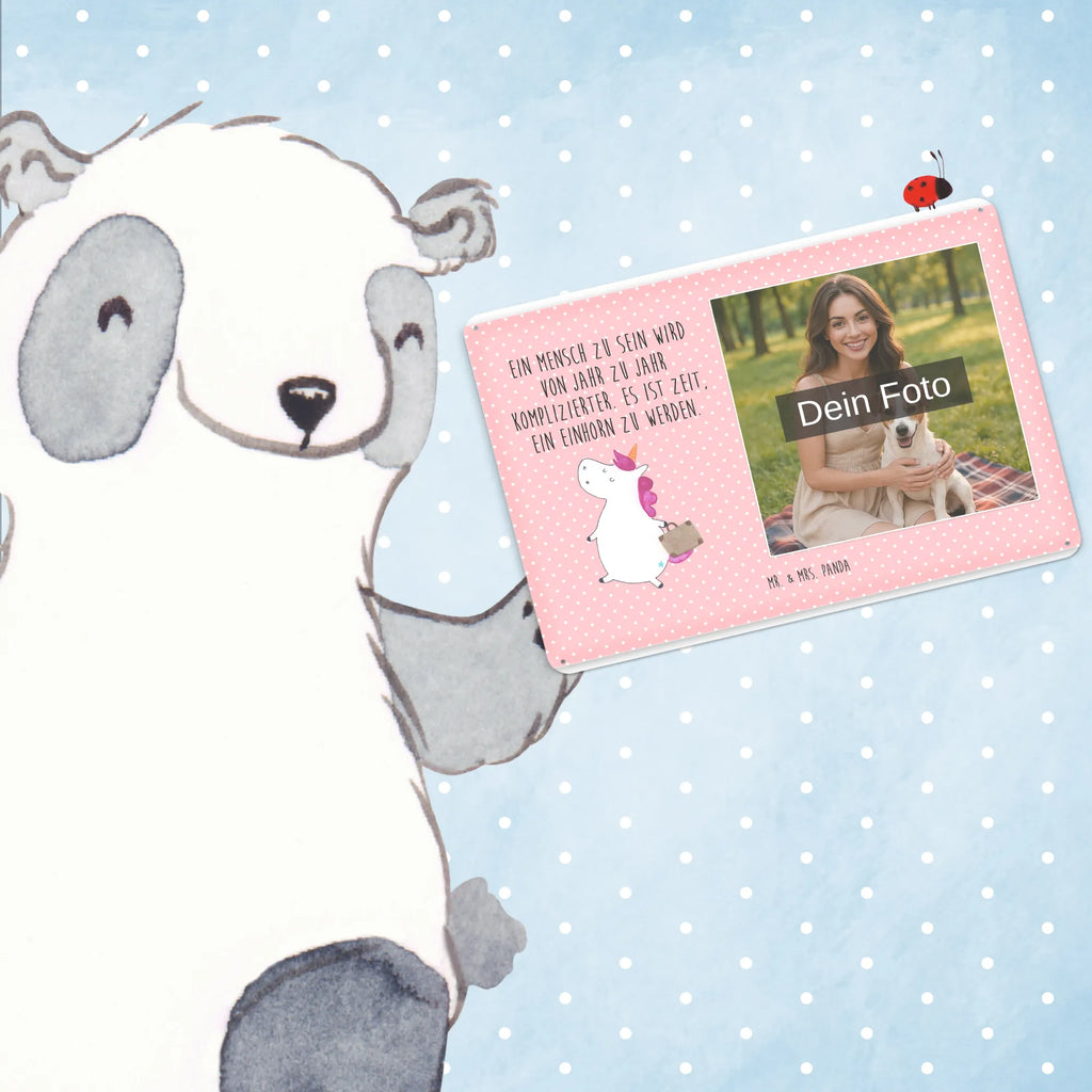 Personalized Photo Metal Sign unicorn Suitcase unicorn, unicorns, adventure, luggage, traveling, suitcase, travel, traveler gift, Unicorn, holiday present