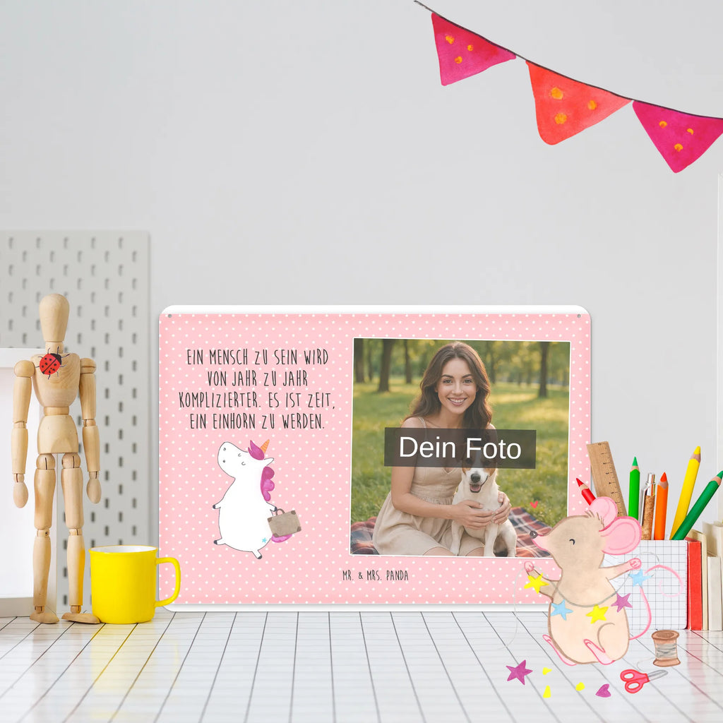 Personalized Photo Metal Sign unicorn Suitcase unicorn, unicorns, adventure, luggage, traveling, suitcase, travel, traveler gift, Unicorn, holiday present