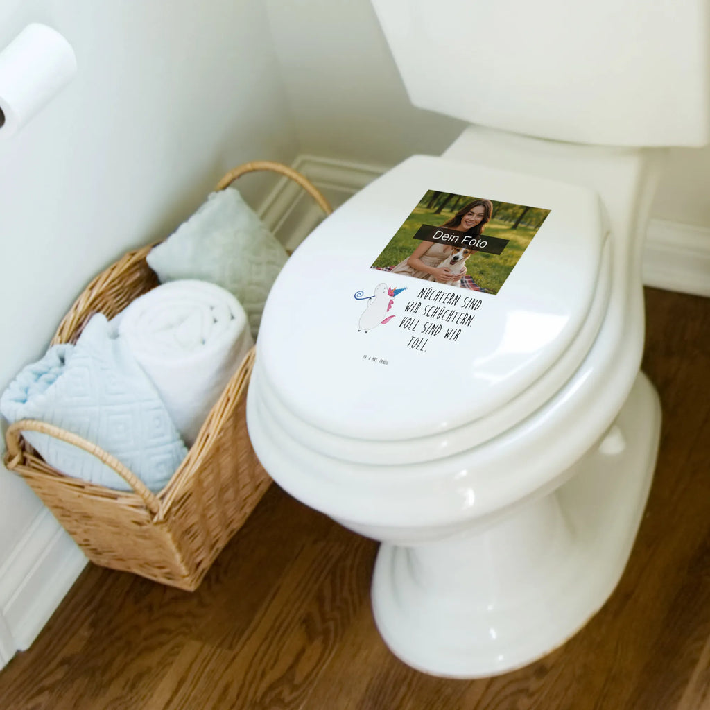 Personalisierter Foto WC Sitz Motiv Einhorn Party Toilettendeckel mit Namen, Personalisierter WC-Sitz, Personalisierte Klobrille, Personalisierter Klodeckel, Personalisierter Toilettendeckel mit Foto, WC Sitz mit Namen, Einhorn, Einhörner, Einhorn Deko, Unicorn, Geburtstag, Alkohol, Party, Feier, Fest, Glitzer, Konfetti, Disco, Club