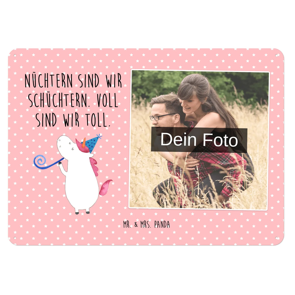 Personalized Photo Metal Sign unicorn party unicorn, unicorns, Disco, Confetti, Feast, birthday, Alcohol, Birthday, Unicorns, Party, Birthday present, Club, Celebration, Glitter