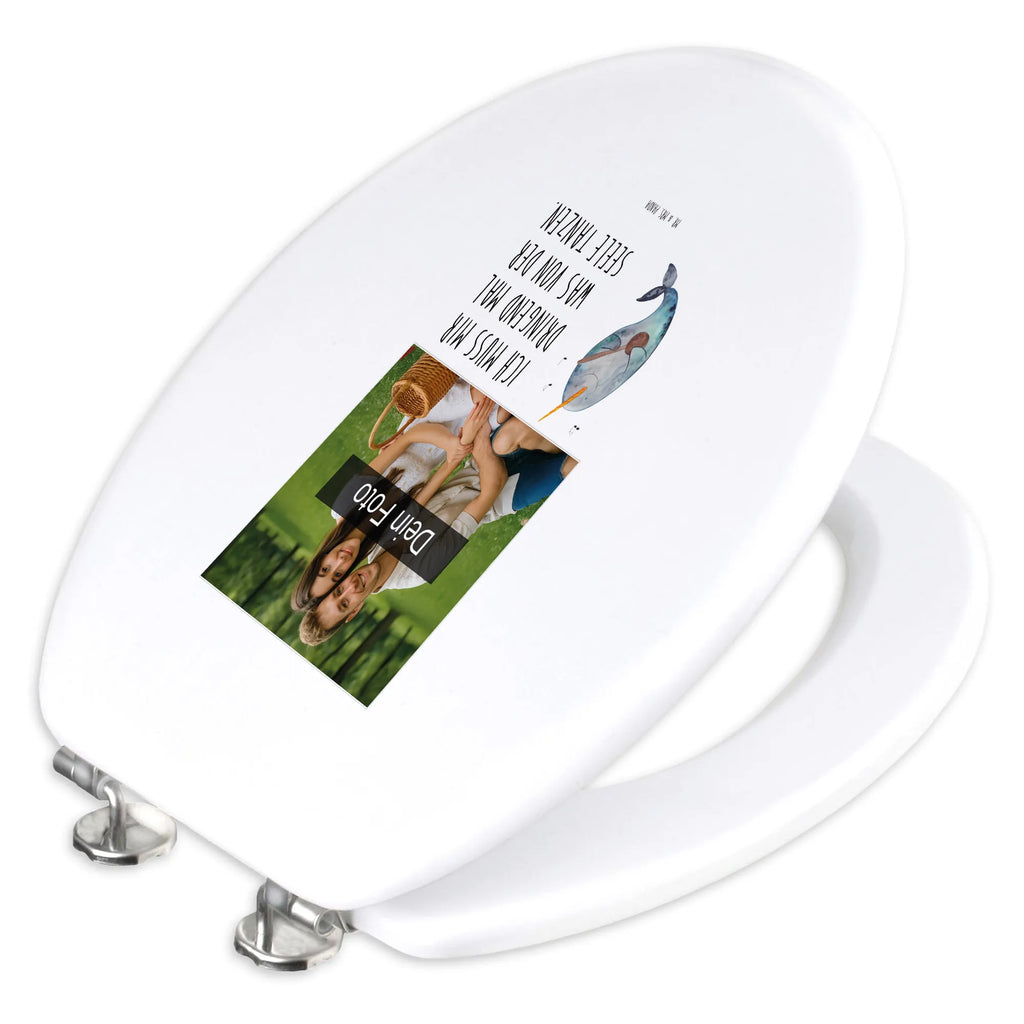 Personalisierter Foto WC Sitz Motiv Narwal Gitarre Toilettendeckel mit Namen, Personalisierter Toilettendeckel mit Foto, Personalisierter Klodeckel, Personalisierter WC-Sitz, WC Sitz mit Namen, Personalisierte Klobrille, Meerestiere, Meer, Urlaub, Narwal, Gespräche, Probleme, Tanzen, Problemlösung, Gitarre, Frust, Wal