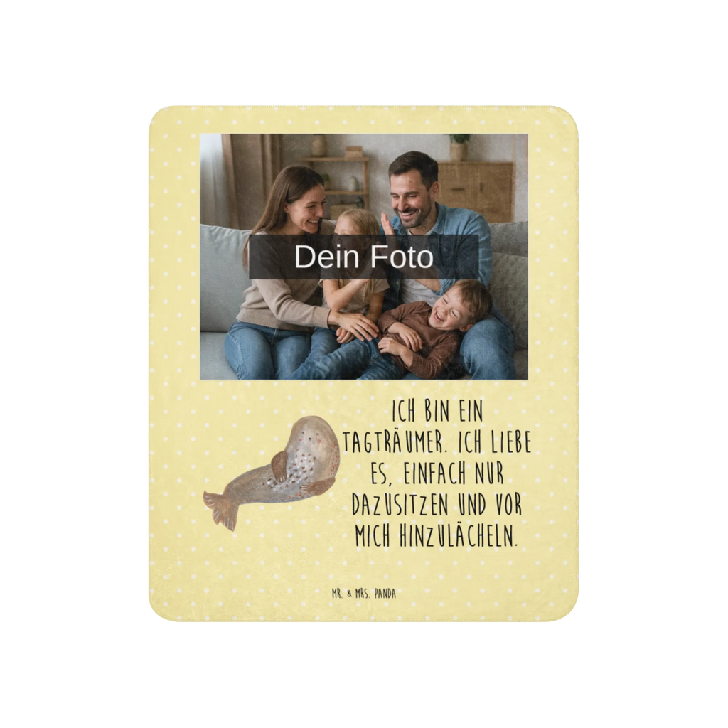 Sherpa Photo Cuddle Blanket seal Laugh Foto Kuscheldecke, Tiermotive, Gute Laune, lustige Sprüche, Tiere, Nordsee, Robbe, Meerestier, Seehund, Robben, Ostsee, Strand