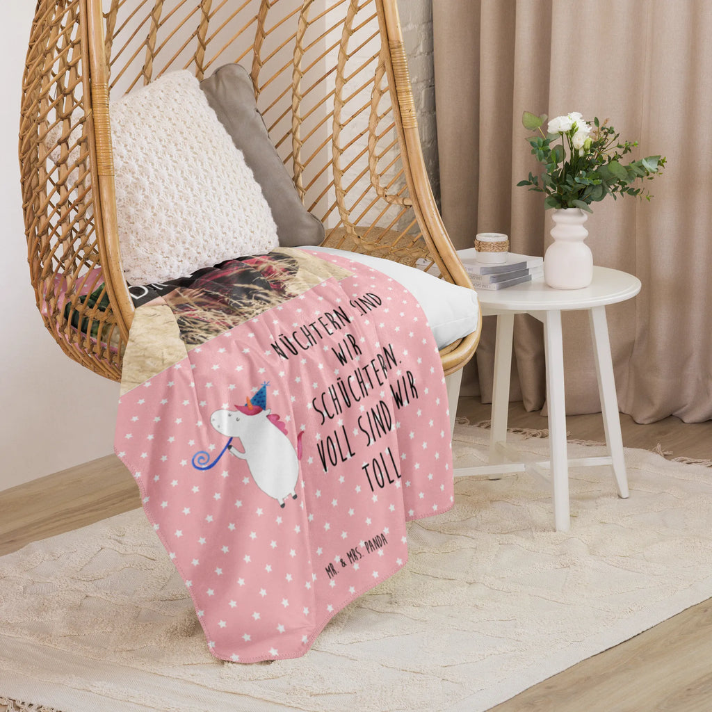 Sherpa Photo Cuddle Blanket unicorn party Foto Kuscheldecke, Einhorn, Einhörner, Einhorn Deko, Unicorn, Club, Glitzer, Party, Feier, Alkohol, Geburtstag, Fest, Disco, Konfetti