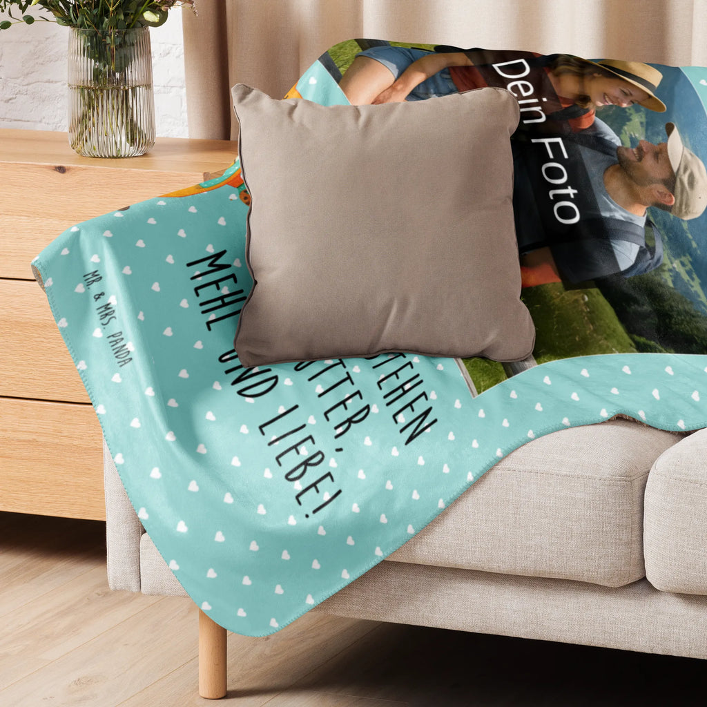 Sherpa Photo Cuddle Blanket Fox biscuit fox, foxes, forest wildlife, clever as a fox, animal lover, winter, cookies, kitchen decoration, love, christmas time, christmas present, baking saying