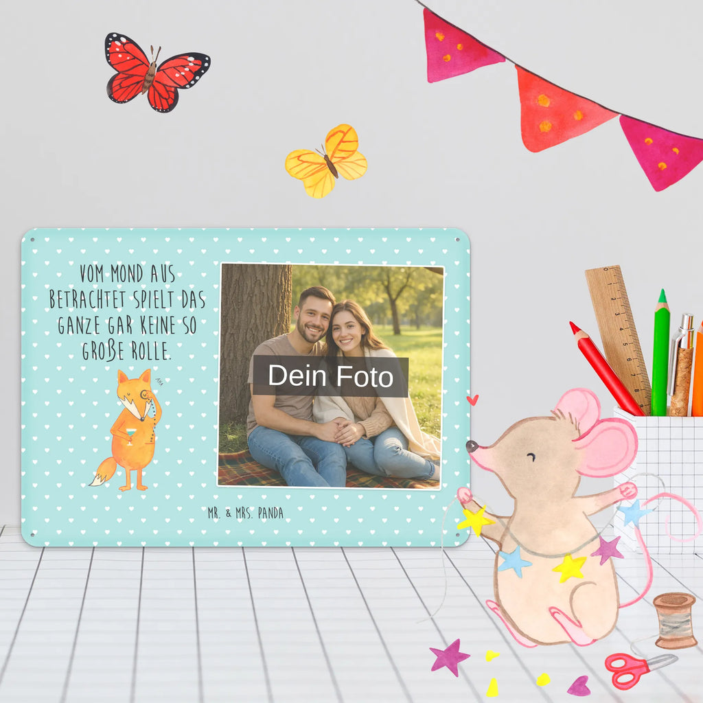 Personalized Photo Metal Sign Fox lord fox, foxes, forest wildlife, clever as a fox, animal lover, saying funny, problem solving, lovesickness gift, motivation saying, words of consolation