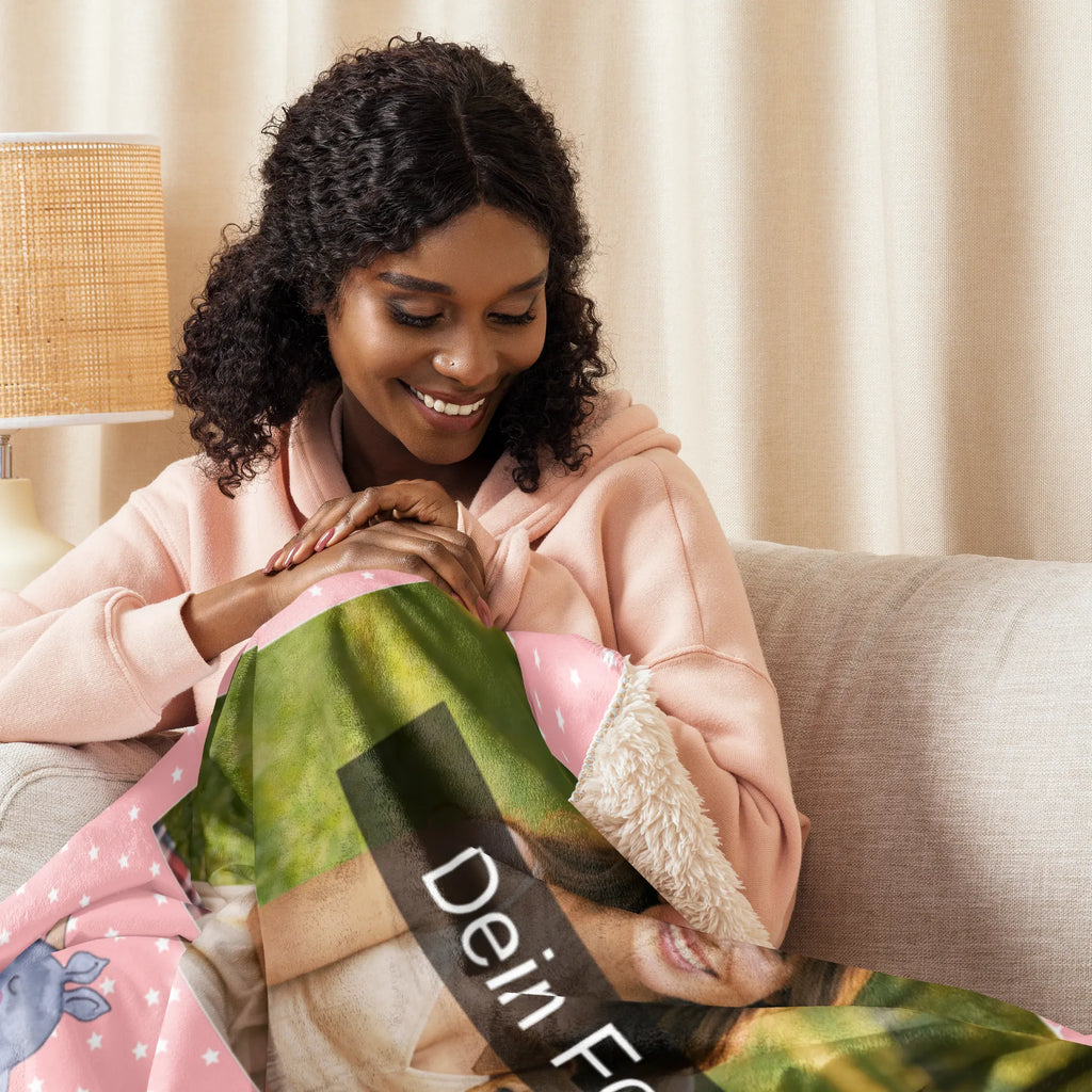 Sherpa Photo Cuddle Blanket unicorn rhino unicorn, unicorns, rhino, glitter, rhinoceros, funny, zoo, rainbow, funny saying, unicorn saying, witty, unicorn love, unicornpower, Unicorn