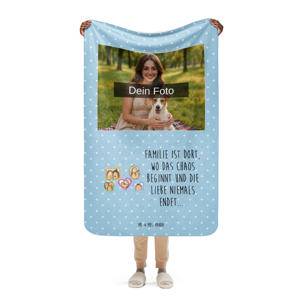 Sherpa Photo Cuddle Blanket Hedgehog family Foto Kuscheldecke, Familie, Vatertag, Muttertag, Bruder, Schwester, Mama, Papa, Oma, Opa, Igel, Glück, Bilder, Zusammenhalt, Liebe