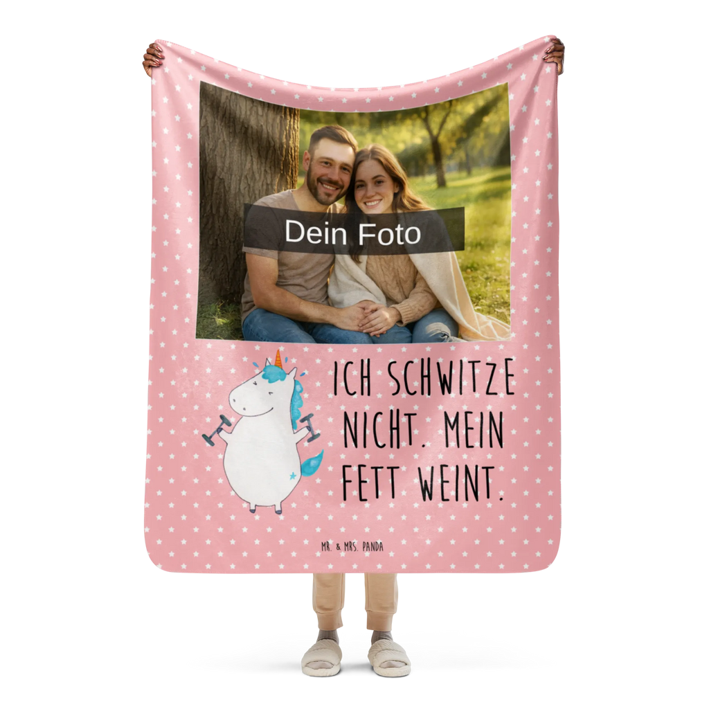 Sherpa Photo Cuddle Blanket unicorn fitness Foto Kuscheldecke, Einhorn, Einhörner, Einhorn Deko, Unicorn, Geräte, Abnehmen, Diät, Gym, Pumpen, Fitnessstudio, Fitness, Sport, Sixpack