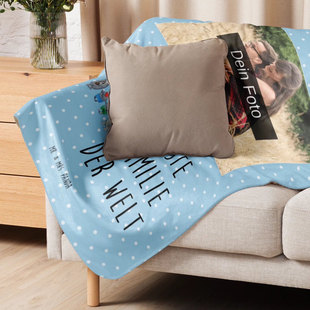 Sherpa Photo Cuddle Blanket Koala family with two kids Foto Kuscheldecke, Familie, Vatertag, Muttertag, Bruder, Schwester, Mama, Papa, Oma, Opa, Koala, Familienleben, beste Familie, Koalafamilie, Lieblingsfamilie, Familienzeit, Koalabär