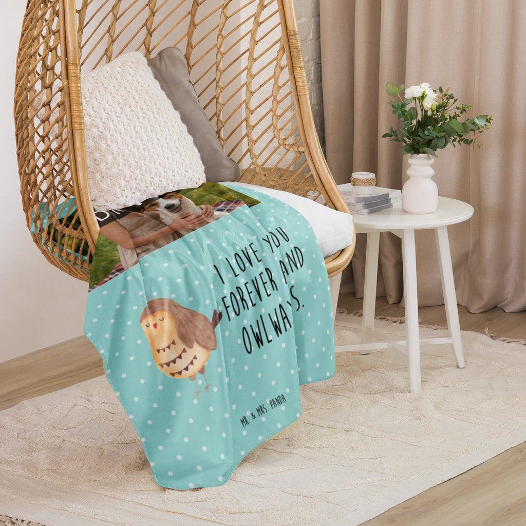 Sherpa Foto Kuscheldecke Eule Zufrieden Foto Kuscheldecke, Eule, Wortspiel lustig, Romantisch, Owl, Eule Spruch, Eule deko, Geschenk Hochzeitstag, Spruch schön, Liebe Spruch