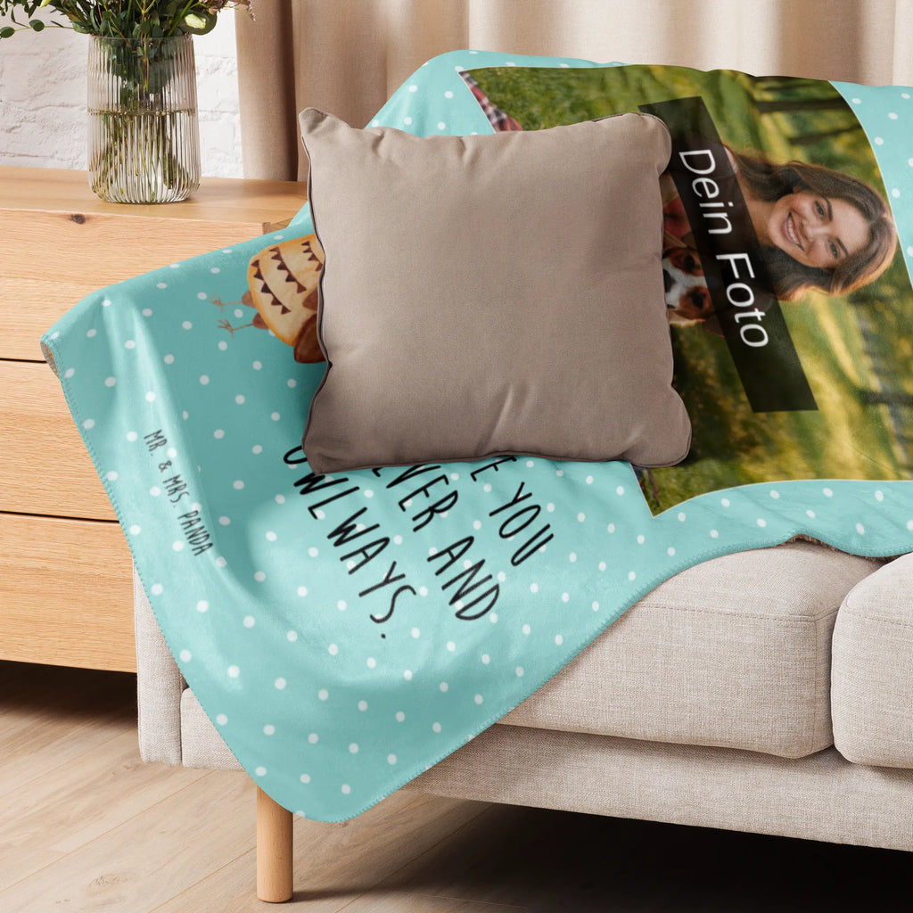 Sherpa Foto Kuscheldecke Eule Zufrieden Foto Kuscheldecke, Eule, Wortspiel lustig, Romantisch, Owl, Eule Spruch, Eule deko, Geschenk Hochzeitstag, Spruch schön, Liebe Spruch