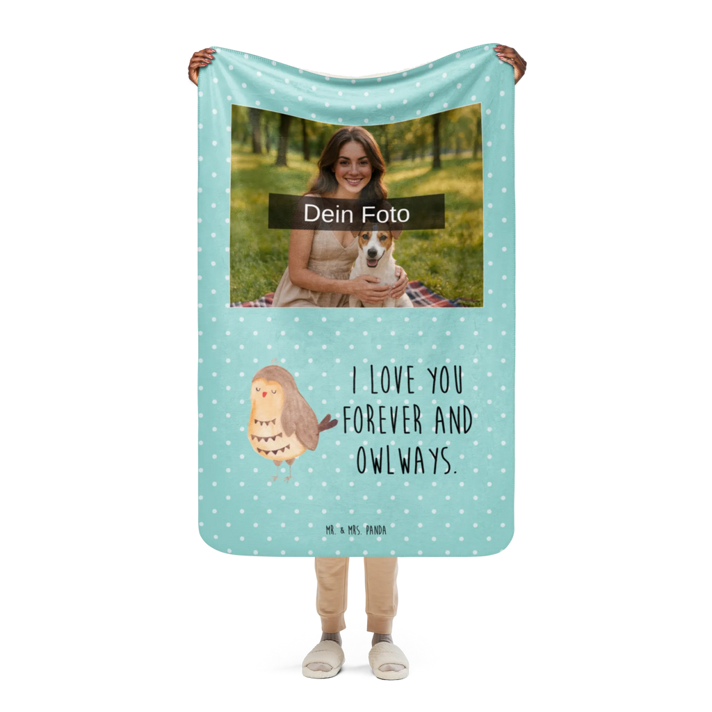 Sherpa Foto Kuscheldecke Eule Zufrieden Foto Kuscheldecke, Eule, Wortspiel lustig, Romantisch, Owl, Eule Spruch, Eule deko, Geschenk Hochzeitstag, Spruch schön, Liebe Spruch