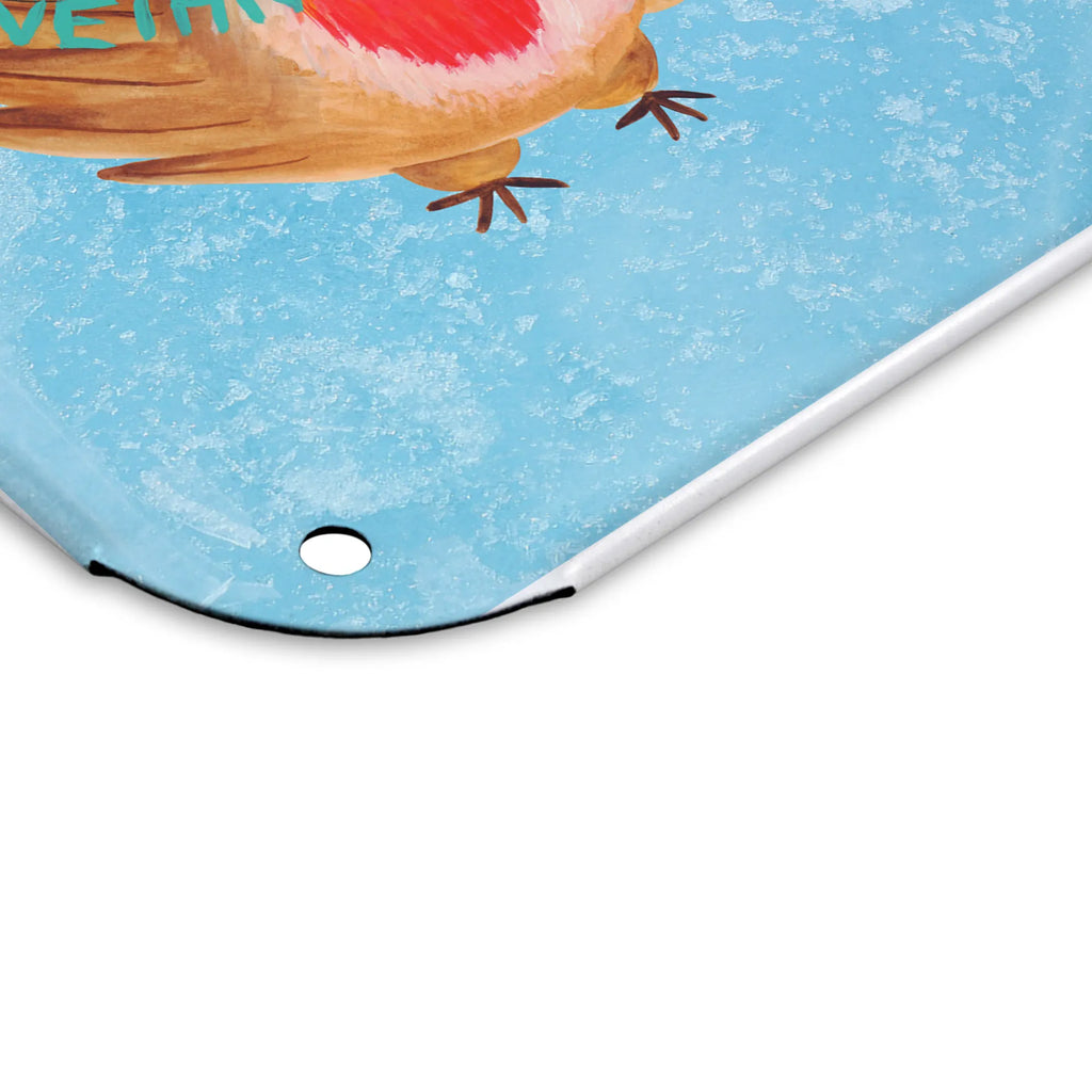 Personalized Photo Metal Sign robin Christmas Winter, Christmas, Christmas time, snow, Christmas Eve, Christmas motif, Merry Christmas, winter, bird, xmas, Christmas greeting