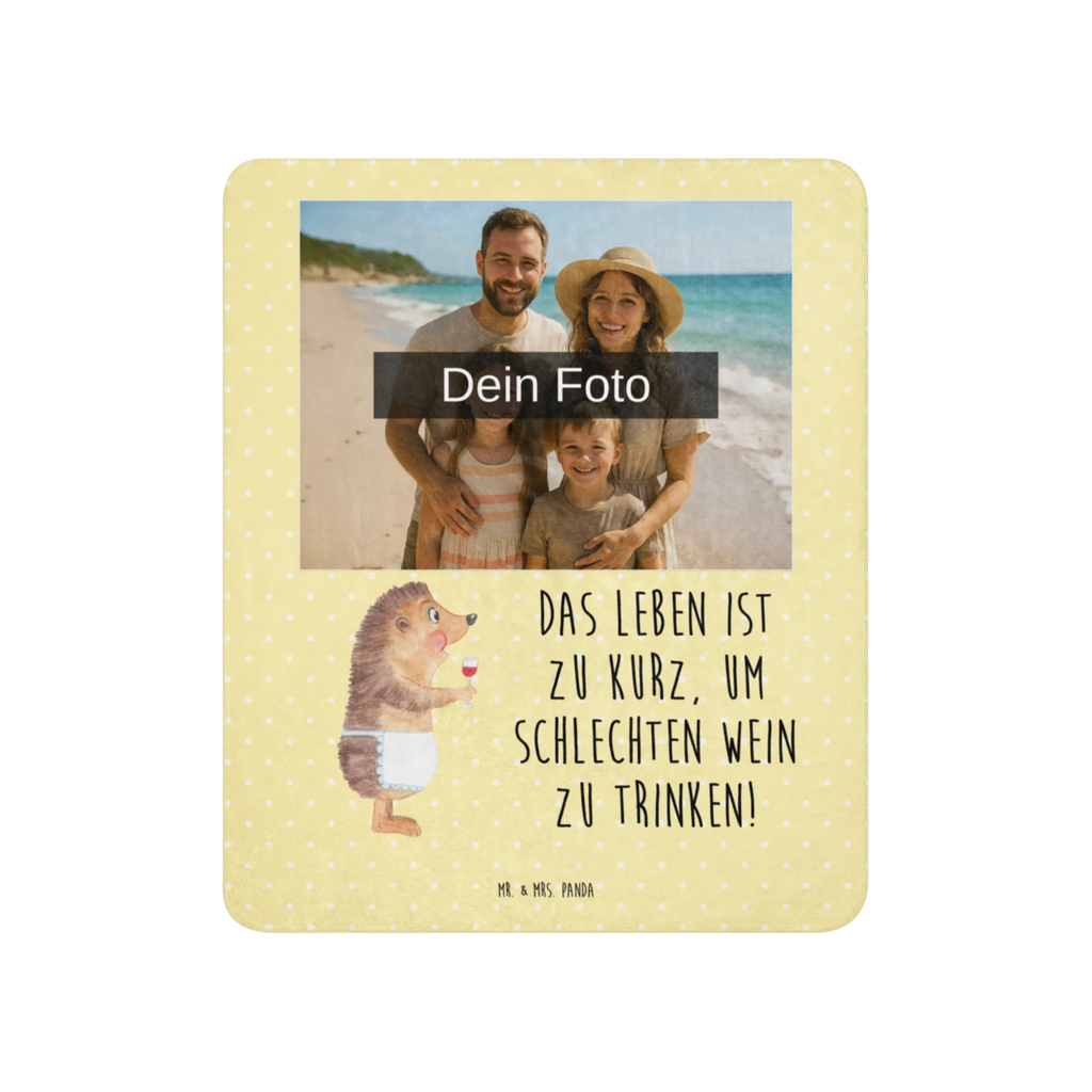 Sherpa Photo Cuddle Blanket Hedgehog wine small animals, cute, funny, cute animal motives, hand drawn, small world, funny sayings, good mood, happy, gifts, gift ideas, special gifts, animal lover, card, white wine, wine decoration, hedgehog, gift wine drinker, gift wine lover, drinking wine, wine saying, wine glass, red wine